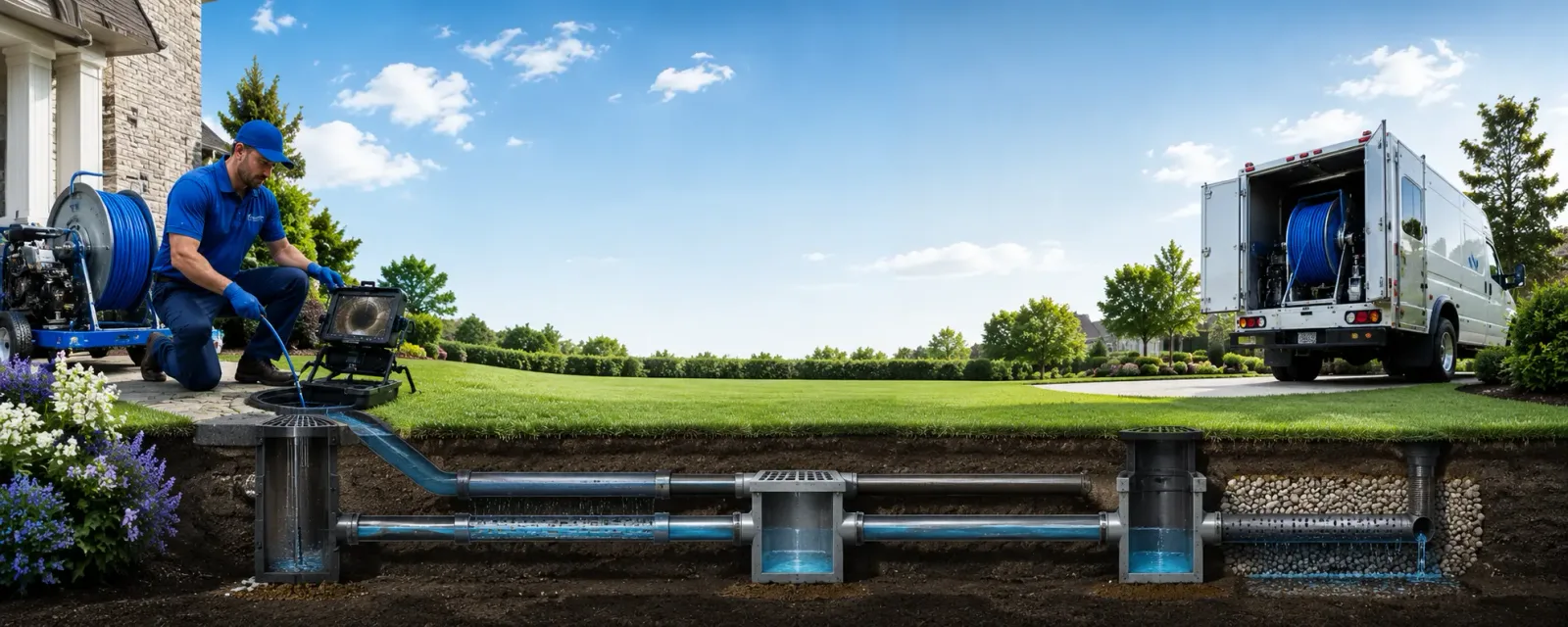 Outdoor drain cleaning information for Agency, IA